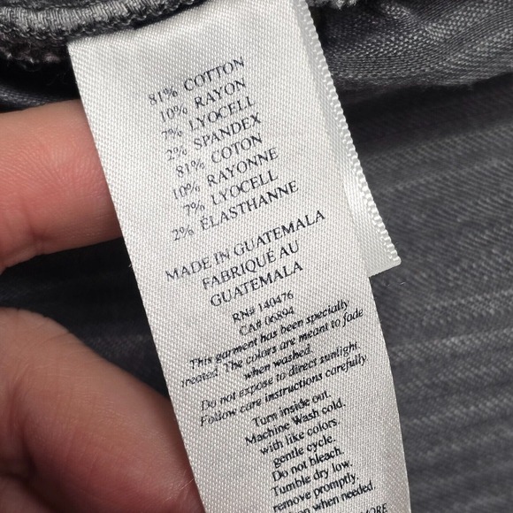 Faherty Pants Mens 31 (Fits 29x32) Gray Terry 5 Pocket Athletic Fit‎ Stretch - Picture 8 of 14